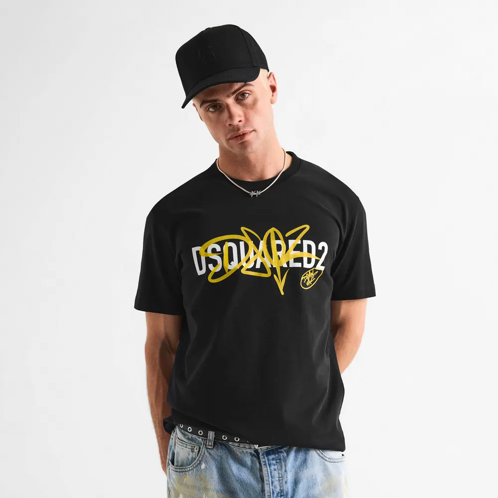 DSquared2 DSQ Sig Logo Tee Sn63 detail 3