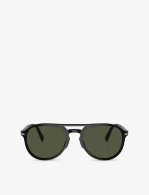 PERSOL PO3235S Pilot-Frame Acetate Sunglasses