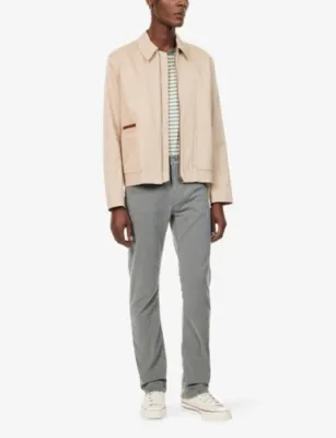 FRAME Modern Straight-Leg Stretch-Denim Jeans detail 2