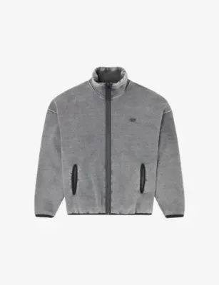 DIESEL S-Baty Zipped Stretch Cotton-Jersey Sweatshirt