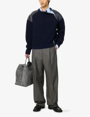 BOTTEGA VENETA Rib Knit Zipped Wool And Cashmere Cardigan detail 2