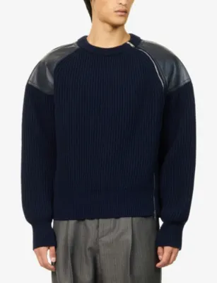 BOTTEGA VENETA Rib Knit Zipped Wool And Cashmere Cardigan detail 3