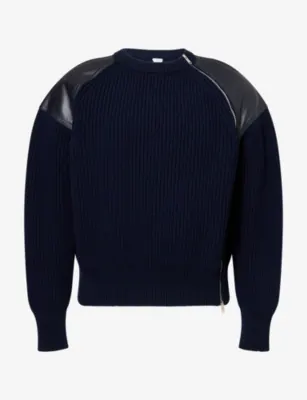 BOTTEGA VENETA Rib Knit Zipped Wool And Cashmere Cardigan