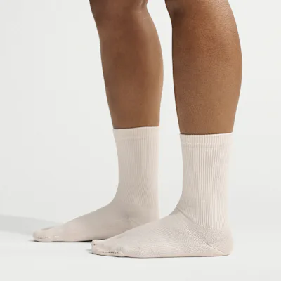 Nike NikeSKIMS Rift Split-Toe Crew Socks (1 Pair) - Light Orewood Brown/Phantom
