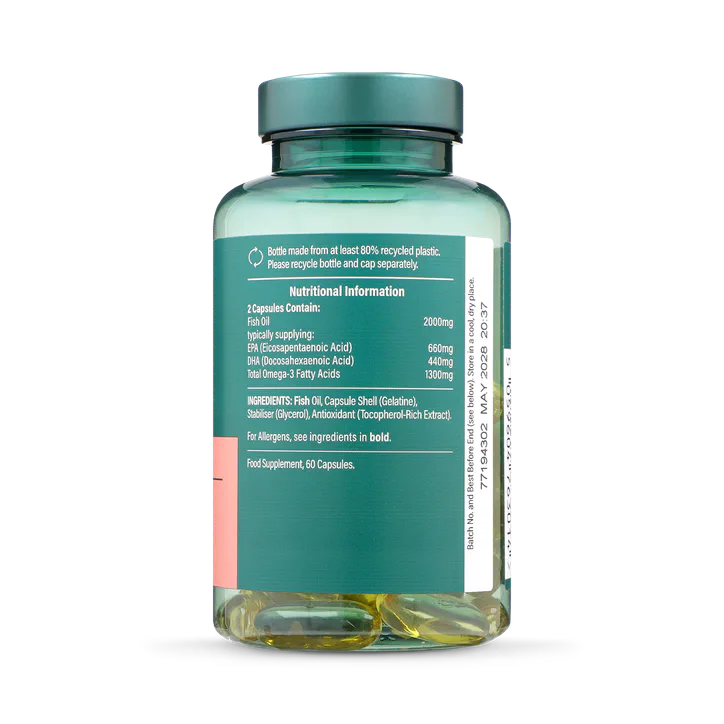 For Him High Strength Omega 3 Fish Oil 2000mg 60 Capsules detail 2