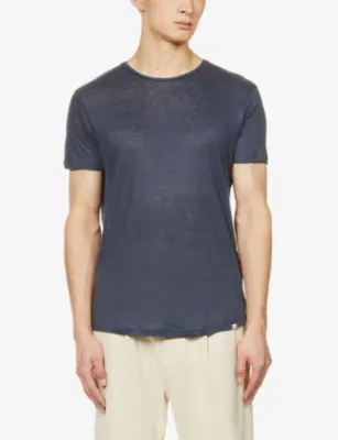 ORLEBAR BROWN OB-T regular-fit linen T-shirt detail 3