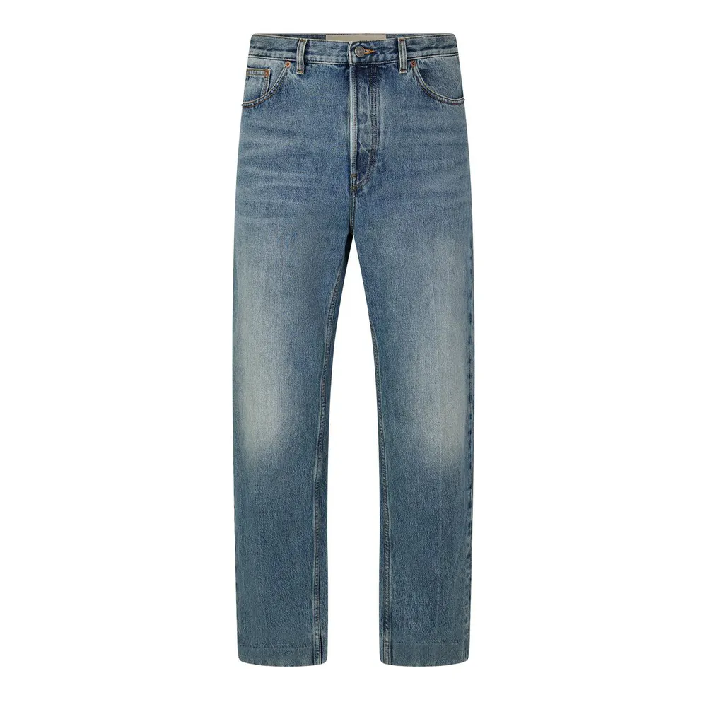 Valentino Val Straight Jean Sn64 in Denim Blue – Clothing