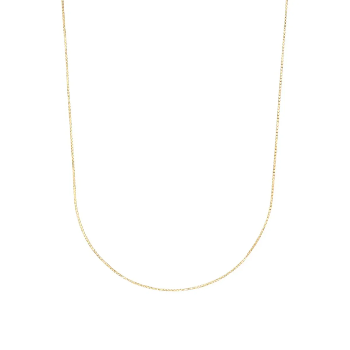 AMOR 9ct Yellow Gold Venezia Chain Necklace - 35cm