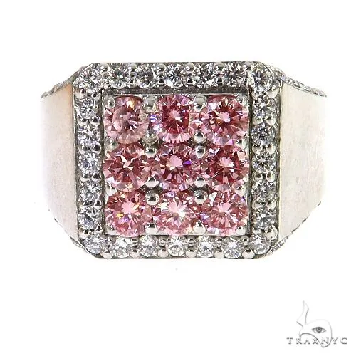 AHMED - For Him CVD 3x3 Pink Diamond Ring (Lab) 68823 in Rose / 10 – Ring