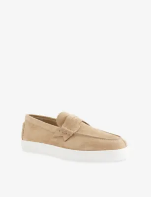 CHRISTIAN LOUBOUTIN The Harold I Flat Suede Loafers - EUR 41.5 / 7.5 UK MEN in SAHARIENNE, additional product view 3