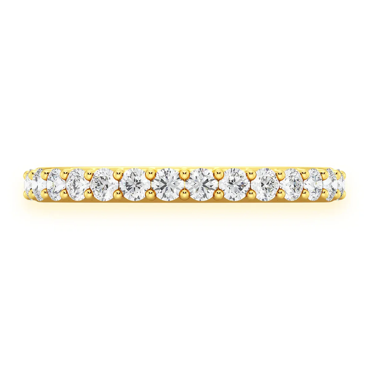 For Him Single Row Band Ring in Rose Gold / Lab Grown Diamond – Ring