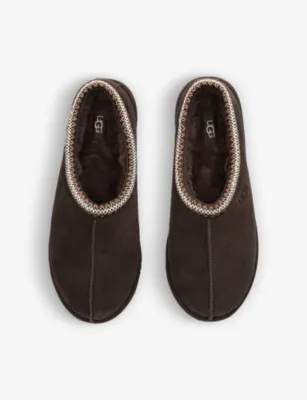 UGG Tasman contrast-stitch suede and shearling slippers - EUR 40 / 6 UK MEN detail 2