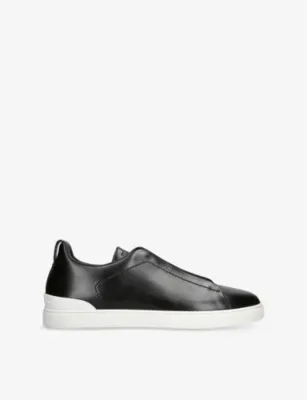 ZEGNA Triple Stitch Leather Low-Top Trainers - EUR 41.5 / 7.5 UK MEN