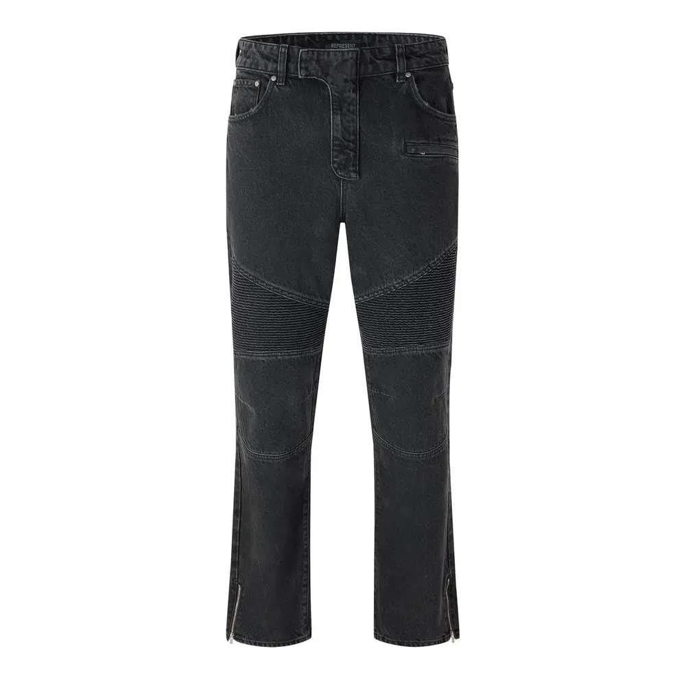 Represent X Belstaff Men's Slim Fit Jeans in Vintage Grey – Clothing