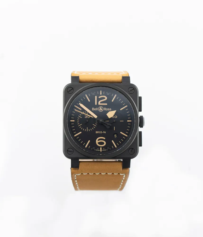 Bell and Ross BR03-94 Chronograph BR03-94 — 2018 — Very good in Black Baton – Pre-owned watches