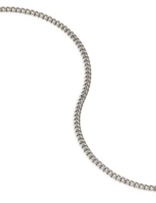 CLOCKS AND COLOURS Curb Chain Stainless-Steel Necklace detail 3