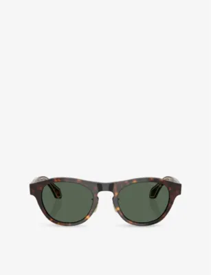 GIORGIO ARMANI AR8225 Round-Frame Acetate Sunglasses in Brown – Mens | Sunglasses | Round