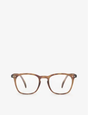 IZIPIZI #E square-framed golden green reading glasses - FROZEN BLUE - +3 detail 3