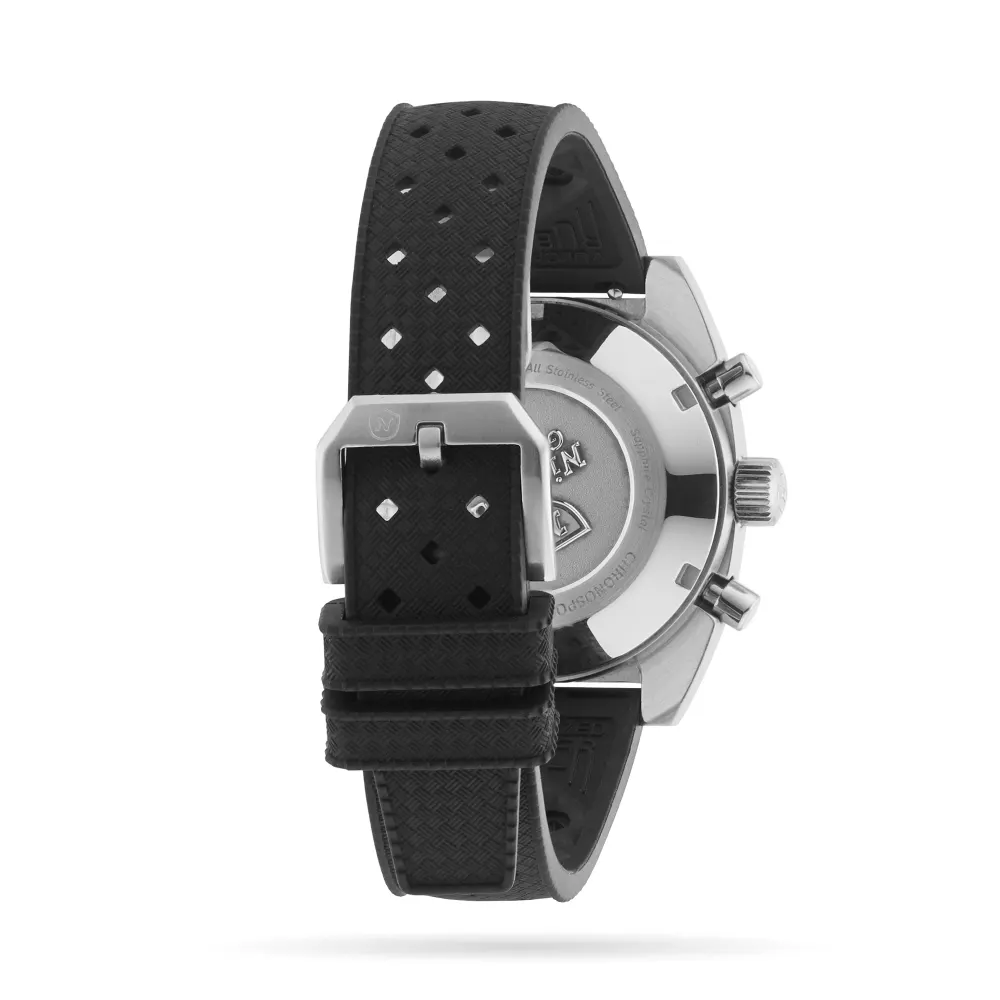 Nivada Grenchen Chronograph Yellow Automatic 38mm Mens Watch Black in Black, additional product view 3