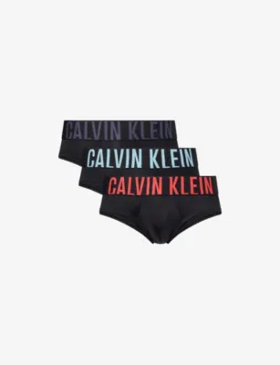 CALVIN KLEIN Intense Power Pack of Three Stretch-Jersey Briefs