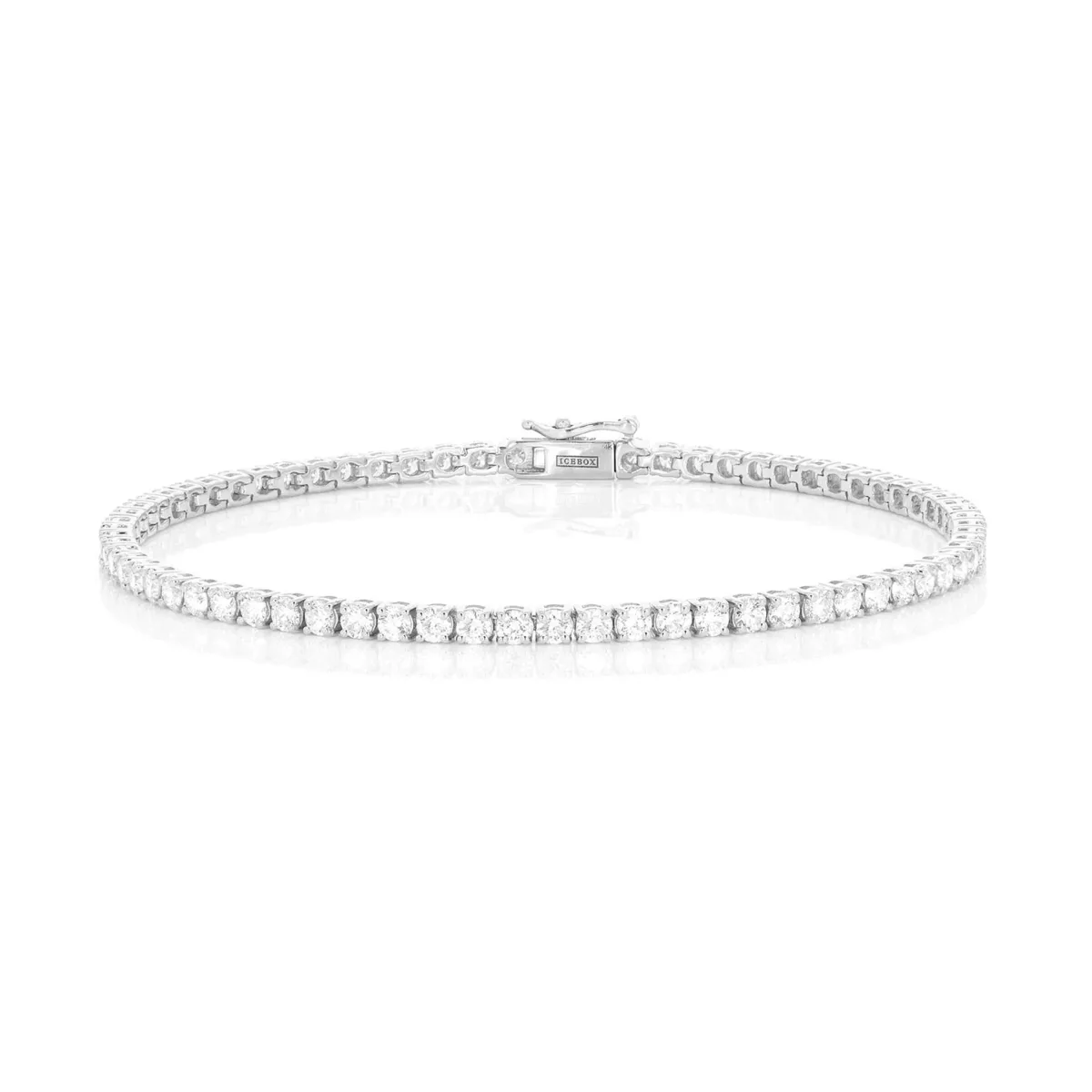 For Him Prong Diamond Tennis Bracelet in 7pt / 5.00ctw / White Gold / 7" – Bracelet