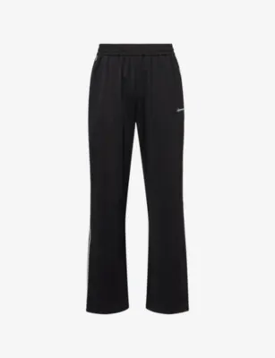 REPRESENT Taped-Trim Embroidered Jersey Track Pants