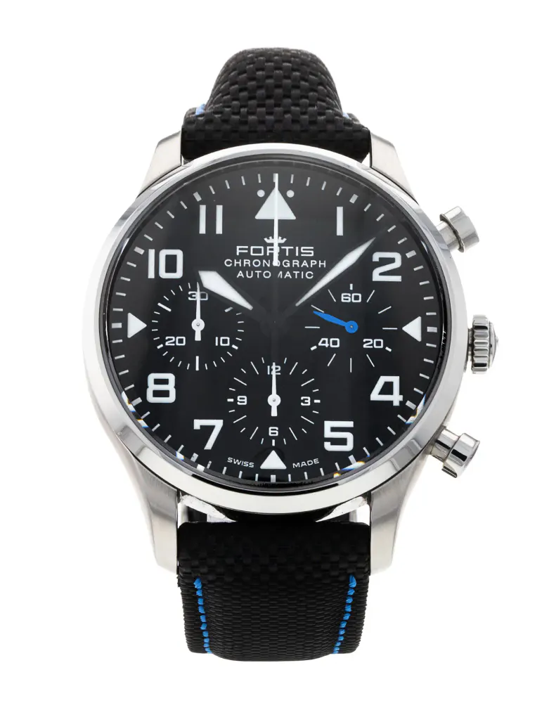 Fortis Pilot Classic 904.21.41 LP.01 — 2025 — Very good in Black Arabic – Pre-owned watches