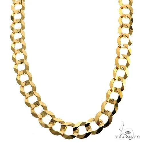 JALGAS - JOE RODEO CHAINS Mens 14k Solid Yellow Gold Curb Chain 22 Inches 7.2mm 47310 in Yellow – Chain