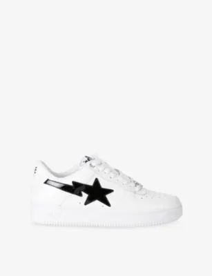 A BATHING APE BAPE STA #2 M2 Leather Trainers - EUR 40 / 6 UK MEN in WHITE – Mens | Trainers | Lace up trainers