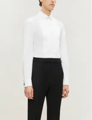 TOM FORD Slim-fit cotton evening shirt