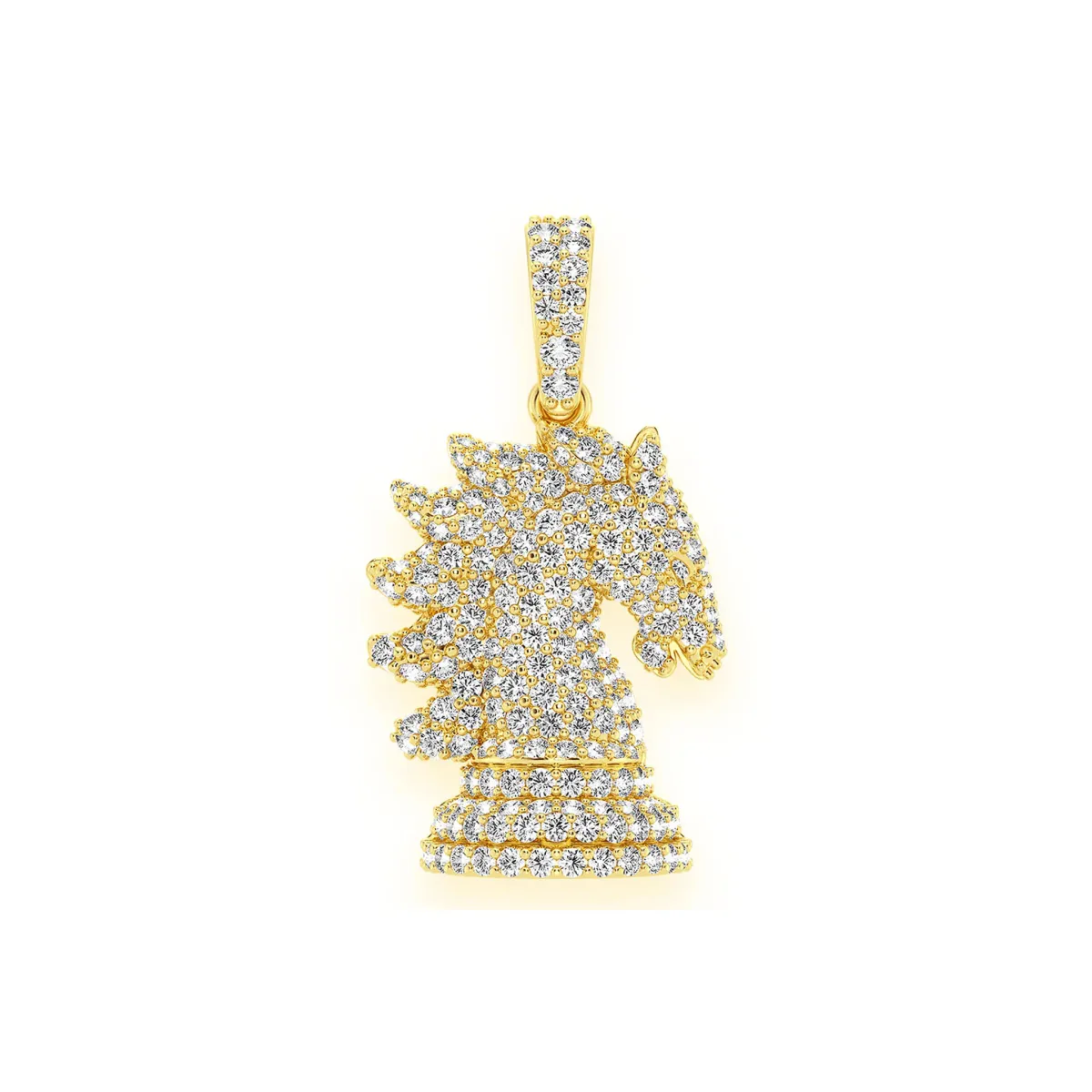 For Him Knight Chess Piece Diamond Pendant in Rose Gold / Natural Diamond – Pendant