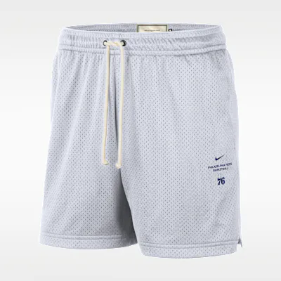 Nike Philadelphia 76ers Standard Issue Men's Dri-FIT 12.5cm (approx.) Basketball Mesh Shorts - White