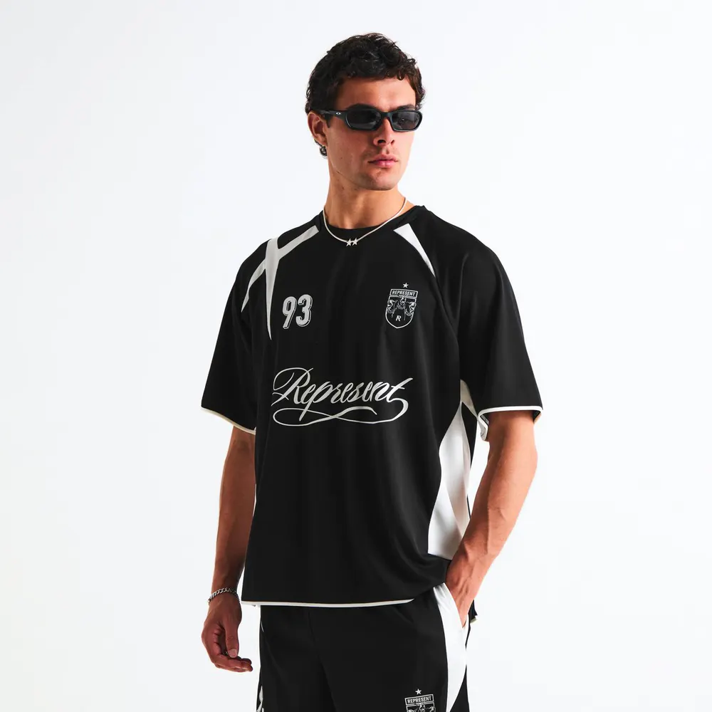 Represent Mens Star Football Shirt detail 3