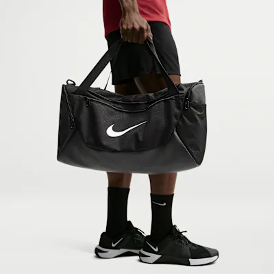 Nike Brasilia Training Duffel Bag (Small, 40L) - Black/Black/White