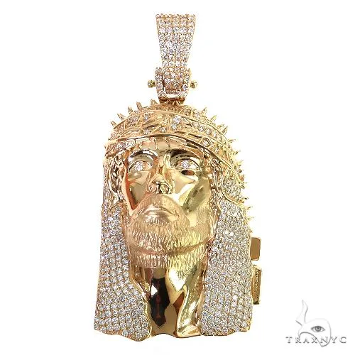 RINA - For Him FACTORY Walking on Water Diamond Jesus Pendant -Large 68793 in Rose Gold – Pendant