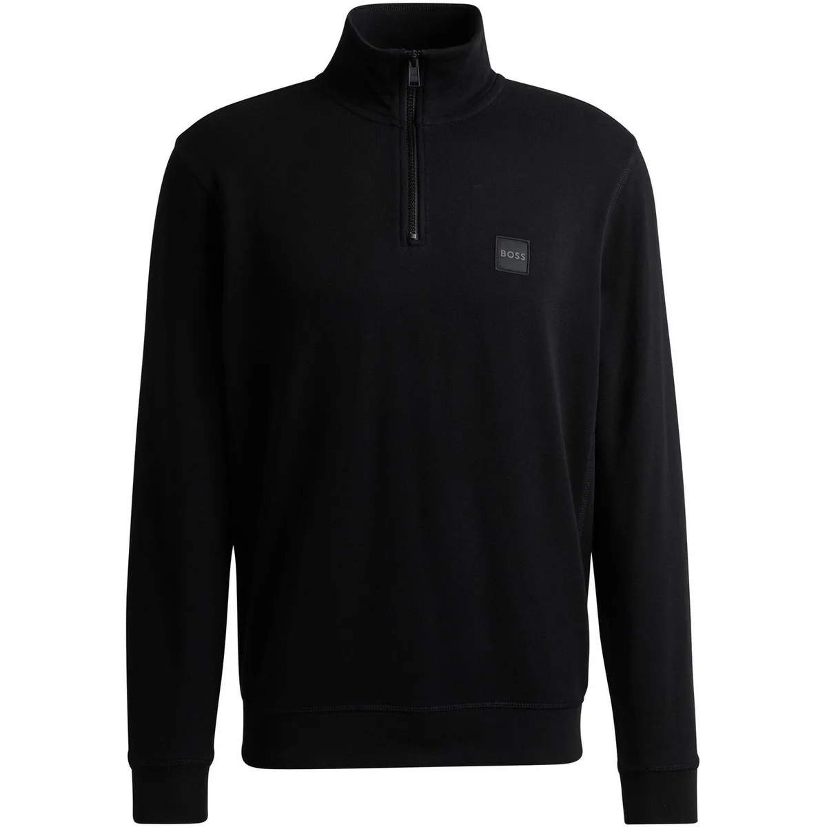 Boss Men's Zetrust Zip-Neck Soft TerryclOver The Head Sweatshirt