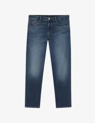 BOSS Maine Regular-Fit Stretch-Denim Jeans - NAVY - 36/32 in NAVY – Mens | Jeans | Straight Leg