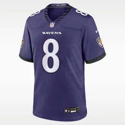 Nike Lamar Jackson Baltimore Ravens Men's Nike NFL Game Jersey - New Orchid