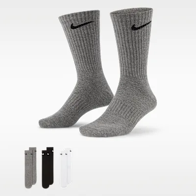 Nike Everyday Lightweight Training Crew Socks (3 Pairs) - Multi-Colour