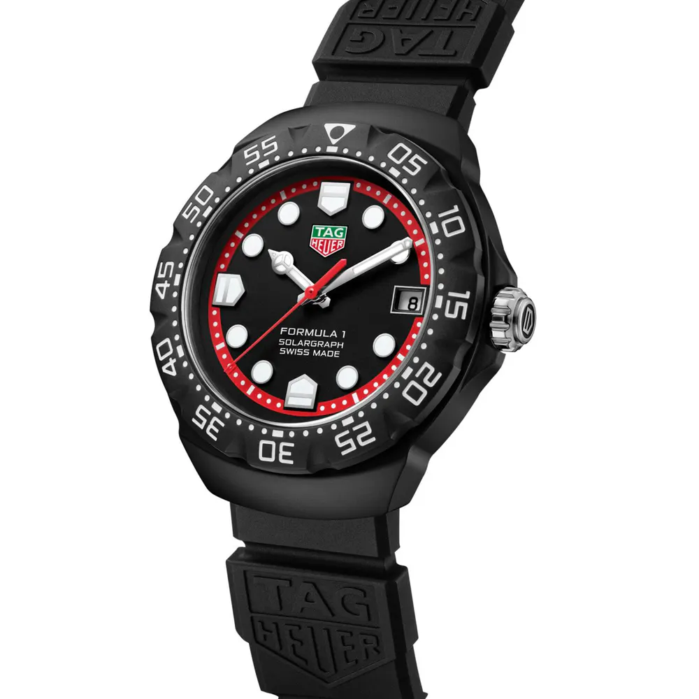 TAG Heuer Formula 1 Solargraph Limited Edition 38mm Mens Watch Black detail 2