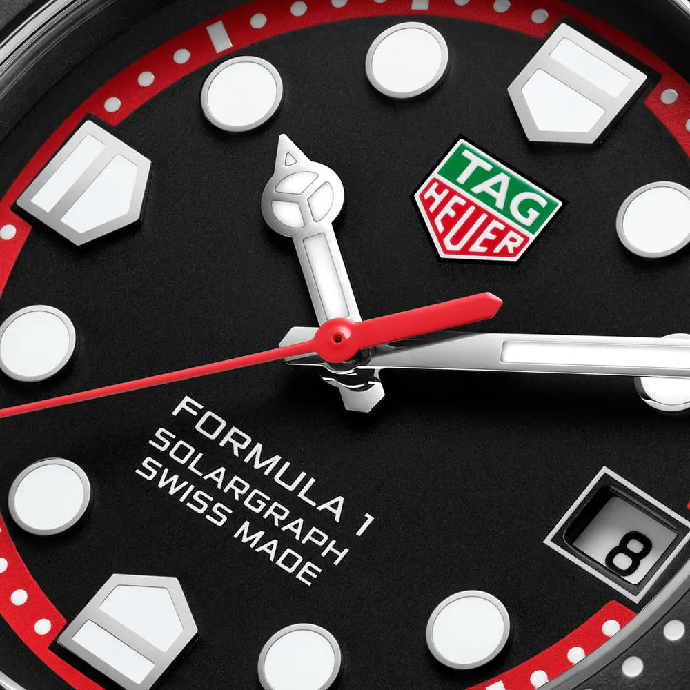 TAG Heuer Formula 1 Solargraph Limited Edition 38mm Mens Watch Black detail 3