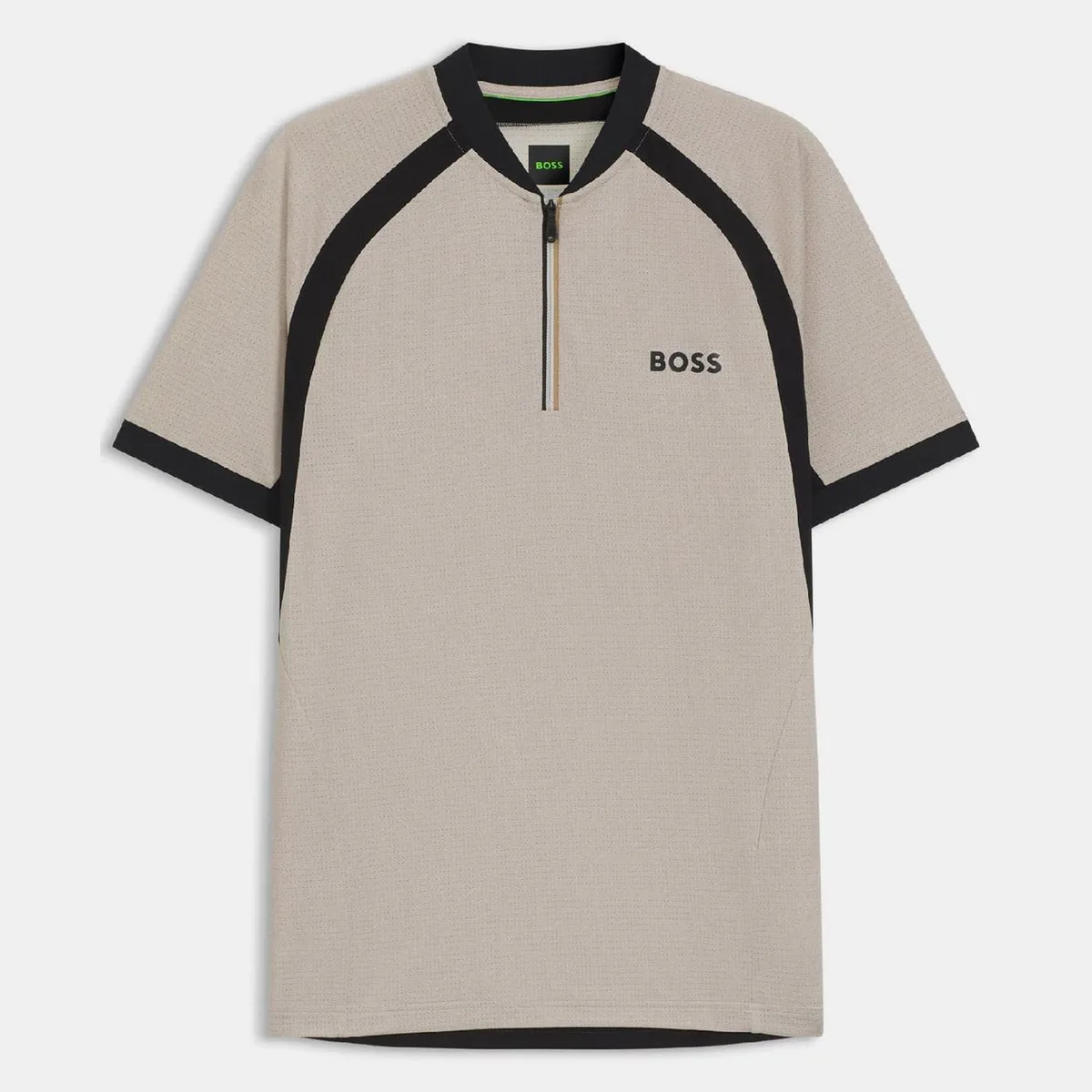 Boss PL_TOC Matchball Zip-Neck Mesh Polo Shirt