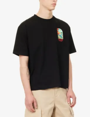 BELIER Saint Tropez Arch Graphic-Print Cotton T-Shirt detail 3