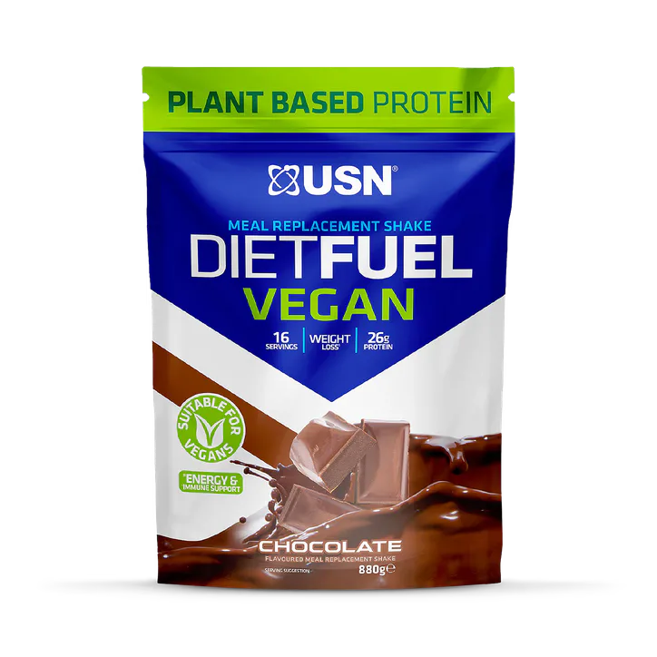 USN Diet Fuel Vegan Meal Replacement Shake Chocolate 880g