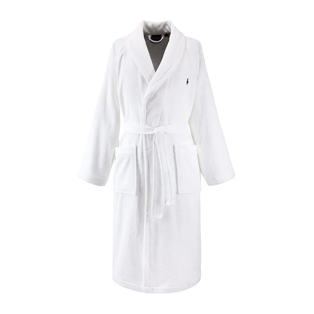 Ralph Lauren Home RL Polo Player Robe in White – Clothing