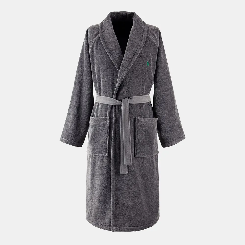Ralph Lauren Home RL Polo Player Robe in Heather09 – Clothing