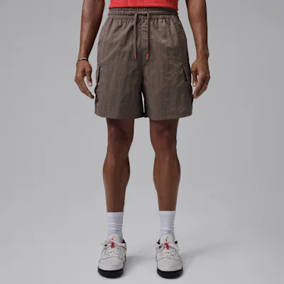 Jordan Brooklyn Men's Woven Cargo Shorts - Palomino/University Red