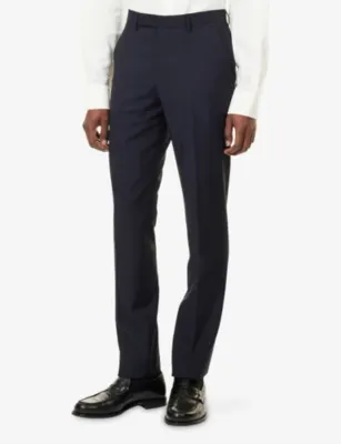 PAUL SMITH Slim-Fit Mid-Rise Wool and Mohair-Blend Suit Trousers detail 3