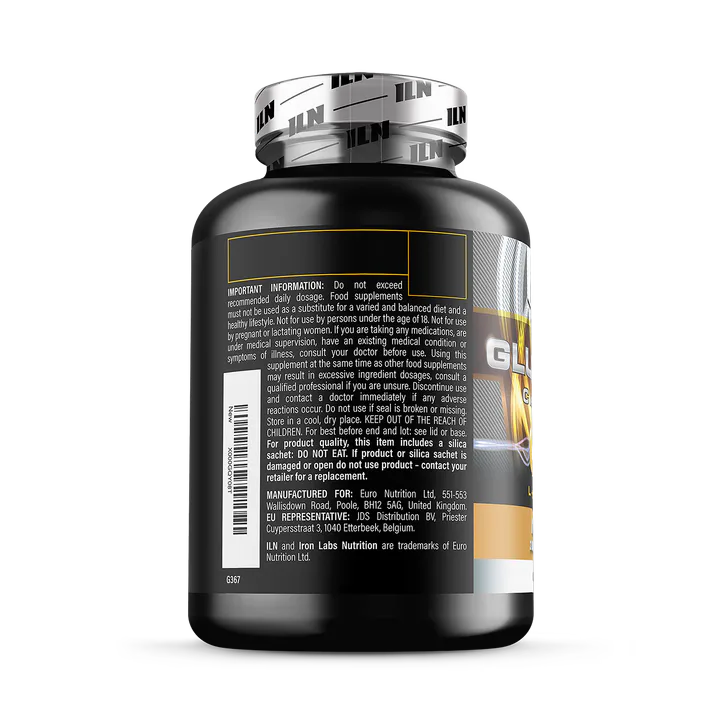 Iron Labs Nutrition L Glutamine - 3,000mg per Serving - 240 Vegetarian Capsules detail 3