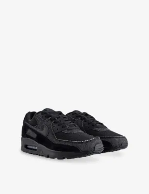For Him Air Max 90 Leather Trainers - 10.5 in DENIM BLACK COOL GREY IN, additional product view 3